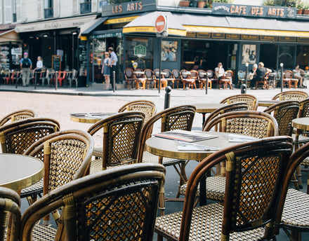 A Parisian cafe where memoirist Hemingway would have walked