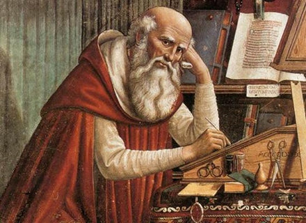 Painting of St. Augustine the first recorded memoirist